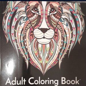 Adult Coloring Book and Colored Pencils Set